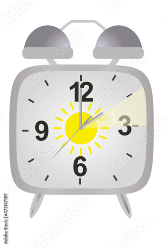 Clock change. vector illustration