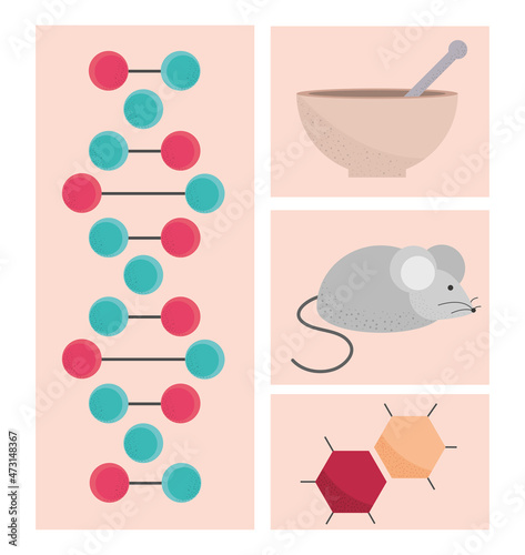 dna genetic icons