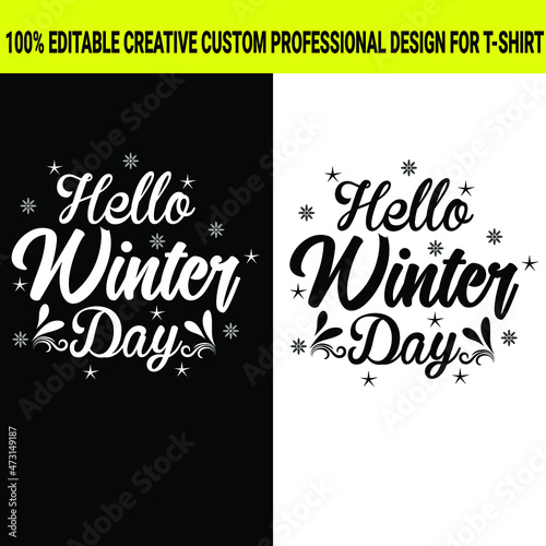 Winter t-shirt design vector file  Holiday t-shirt design  Christmas t-shirt  Perfect design for wintertime.
