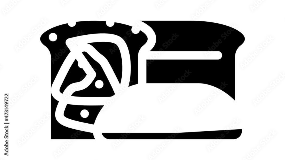 bakery department animated glyph icon bakery department sign. isolated on white background bakery department animated glyph icon bakery department sign. isolated on white background