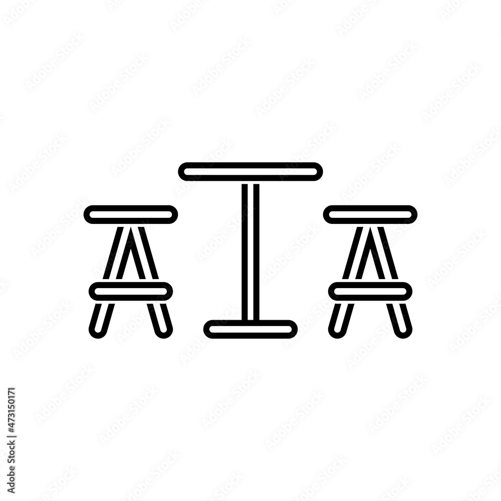 table and chair icon, table vector, chair illustration table and chair icon, table vector, chair illustration