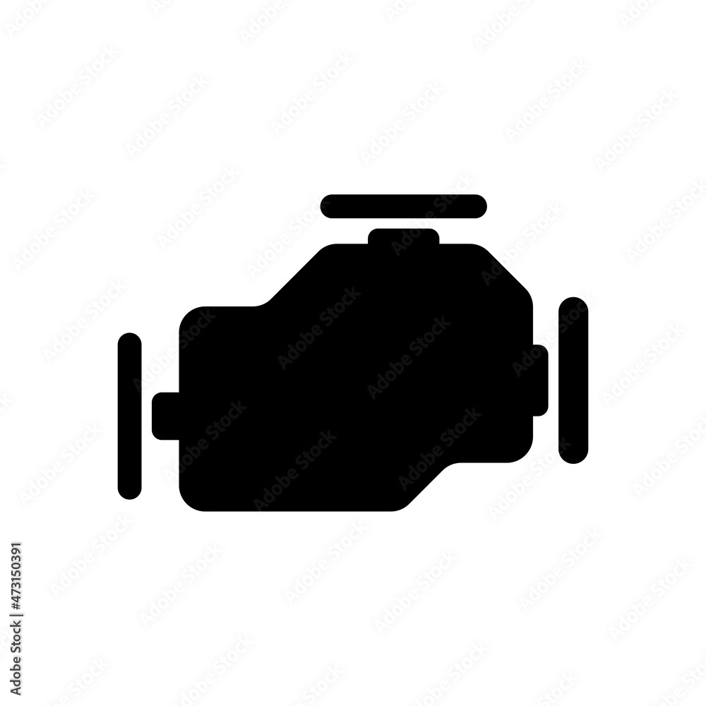 Fototapeta premium car engine icon, engine vector, power illustration