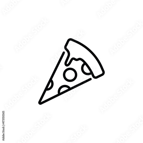 pizza delivery service symbol. editable icon collection of online services. simple and minimalist icons for a website or mobile app interface of food delivery.