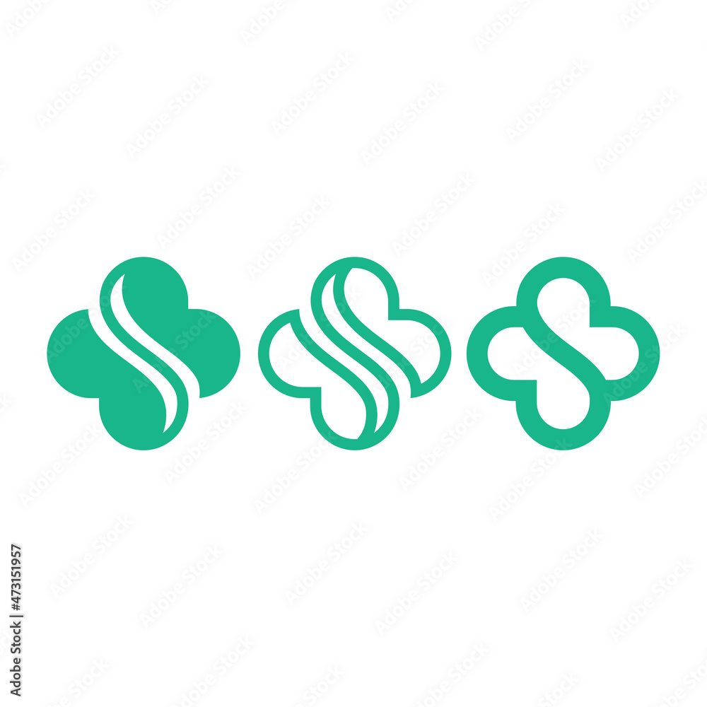 logo letter S B spa icon vector