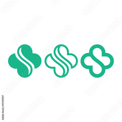logo letter S B spa icon vector