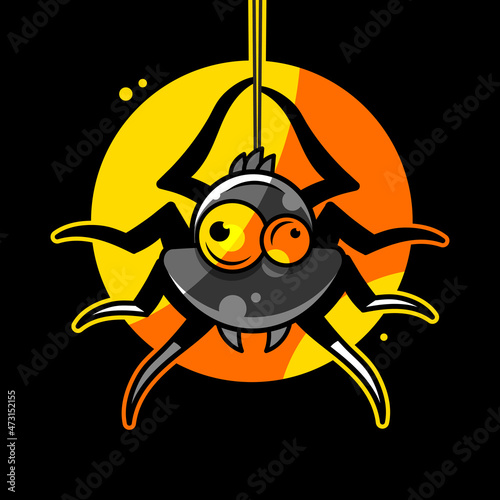 Spider icon illustration isolated vector sign symbol