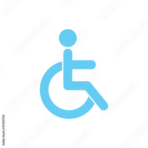 wheelchair physical deficient icon