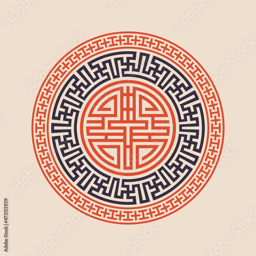 Vector image of korean ornament