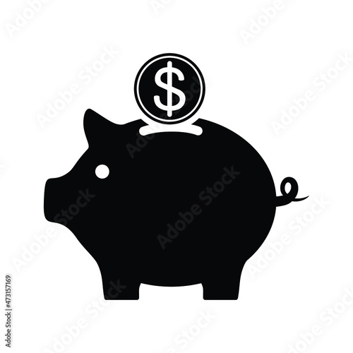 piggy bank with dollar sign