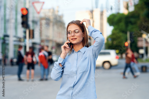 woman outdoors in park city walk leisure