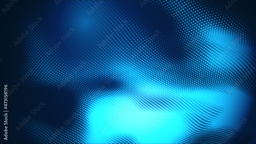 Abstract dot white blue wave gradient texture technology background. Abstract dot white blue wave gradient texture technology background.