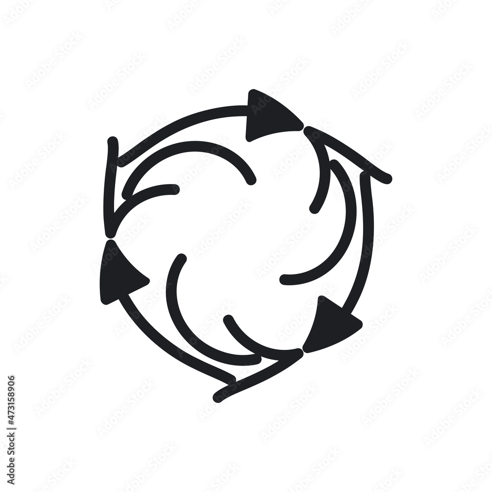 circular rotate arrows vector illustration circular rotate arrows vector illustration