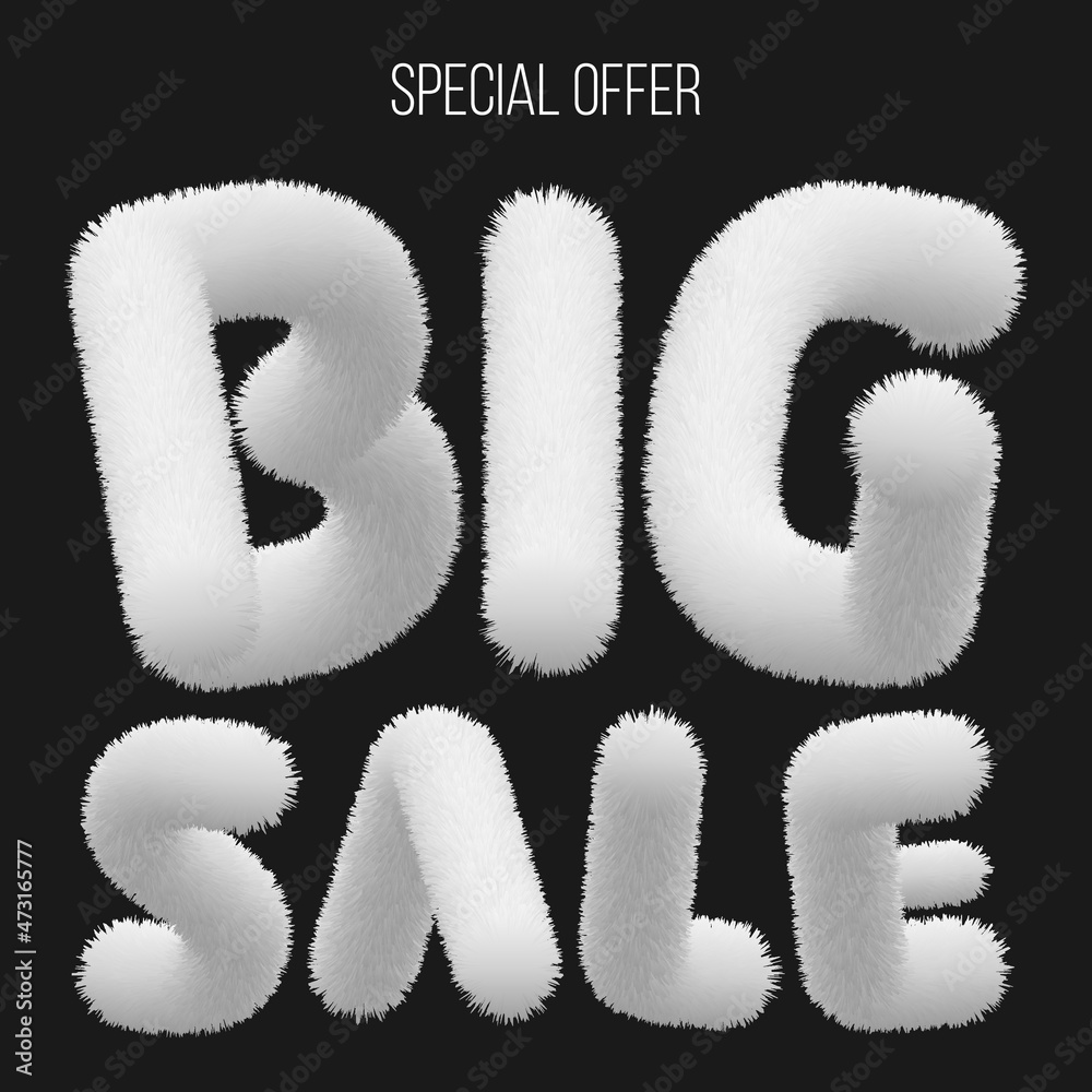 Big Sale Post With White Furry Characters Big Sale Post With White Furry Characters