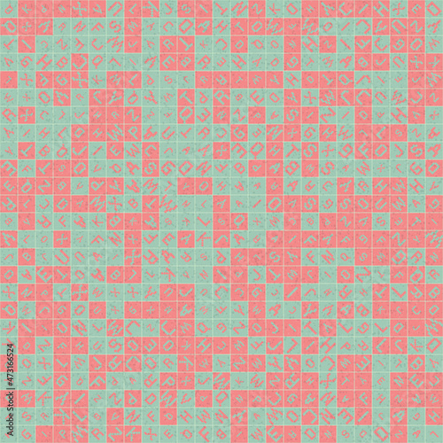 Abstract Geometric Pattern generative computational art illustration