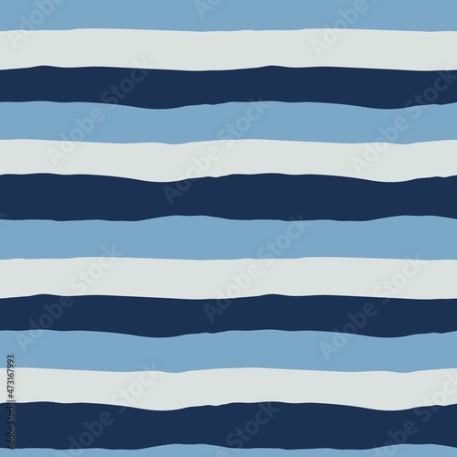 Nautical seamless pattern. Navy blue stripes background