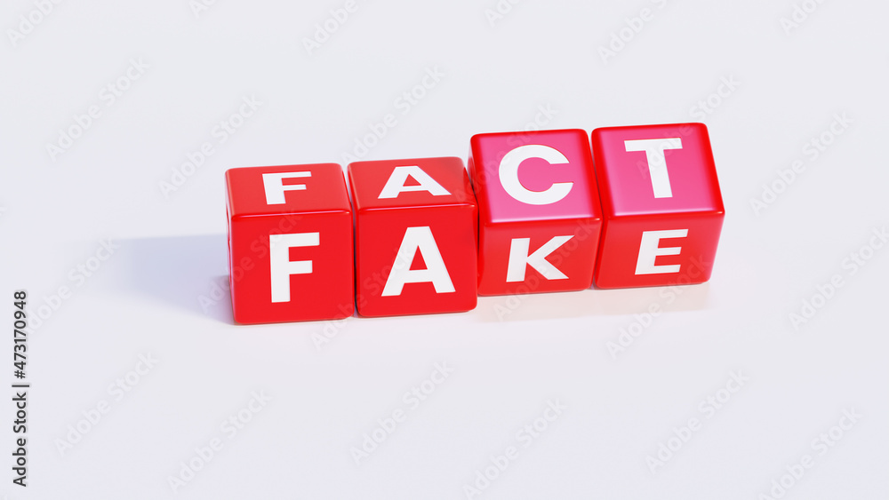 Red Fact and Fake Crossword Cube Letters Red Fact and Fake Crossword Cube Letters