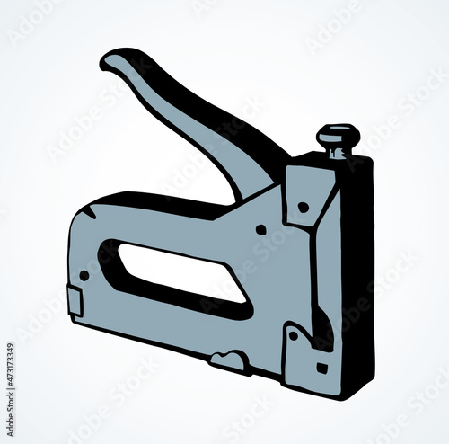 Stapler. Vector drawing