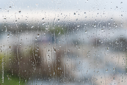 Rain drops on the window