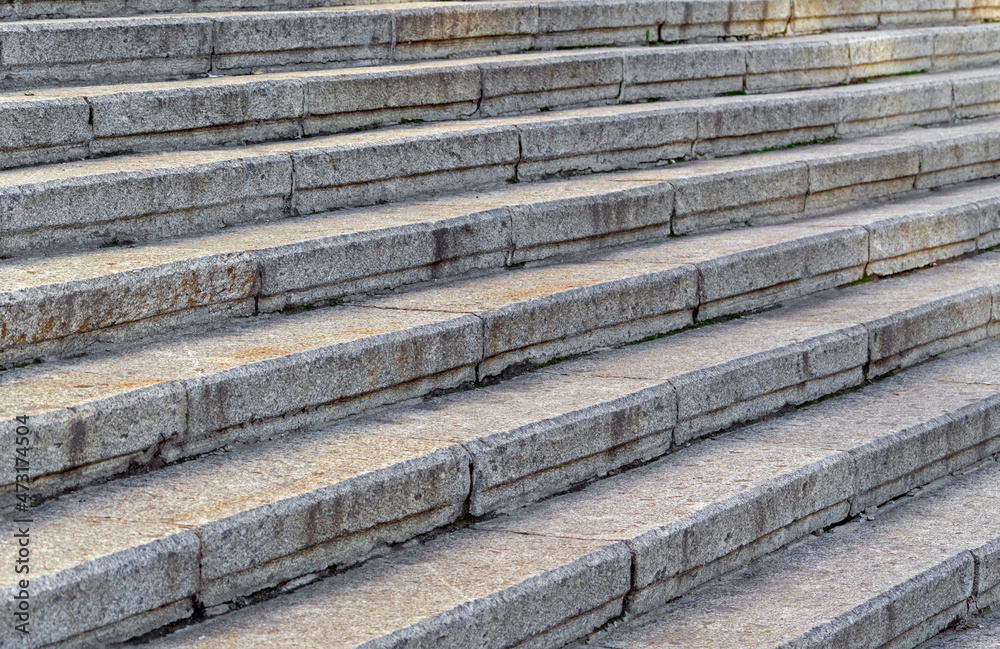 Granite stairs steps as background