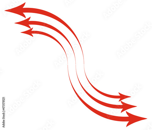 Signs and symbols, arrows of red color, on a white background Free Download Signs and symbols, arrows of red color, on a white background - GFXLoad