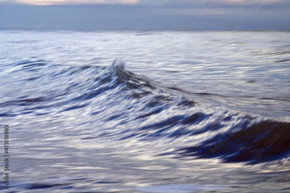 waves on the sea,sea, water, ocean, wave, sky, nature, waves,blue,