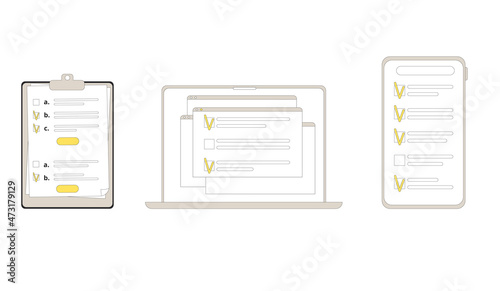 Survey. Online ansers. Quality test