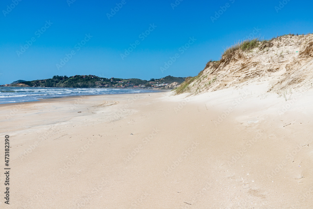 Beach with dunes and vegetation