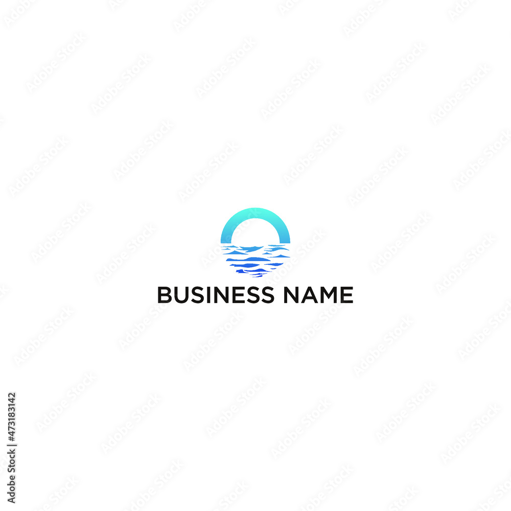 Water Wave Logo Template. vector Icon illustration design Water Wave Logo Template. vector Icon illustration design