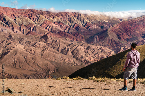 hiker in the colorful hills © SWOF.ph