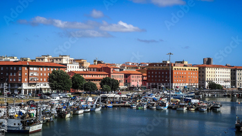 Livorno  port city in Italy and departure point to nearby islands  Sardinia and Corsica