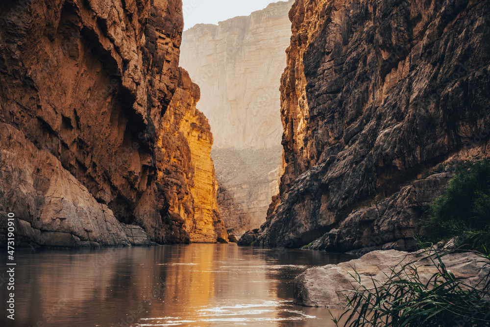 Rio Grande river in Santa Elena Canyon, Big Bend national Park, Texas 