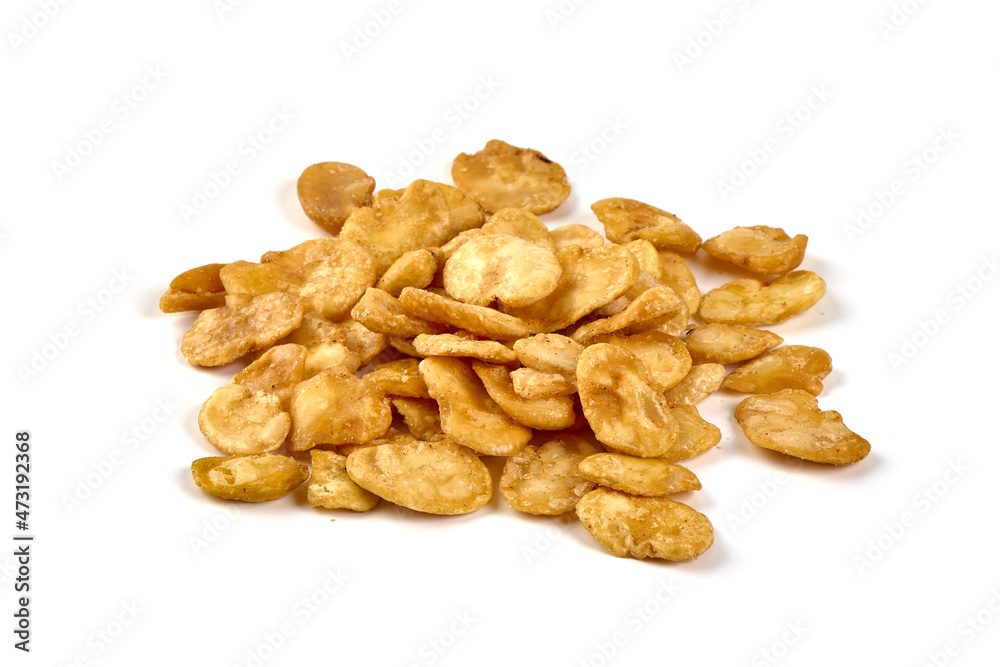 Fried Beans, isolated on white background. Fried Beans, isolated on white background.