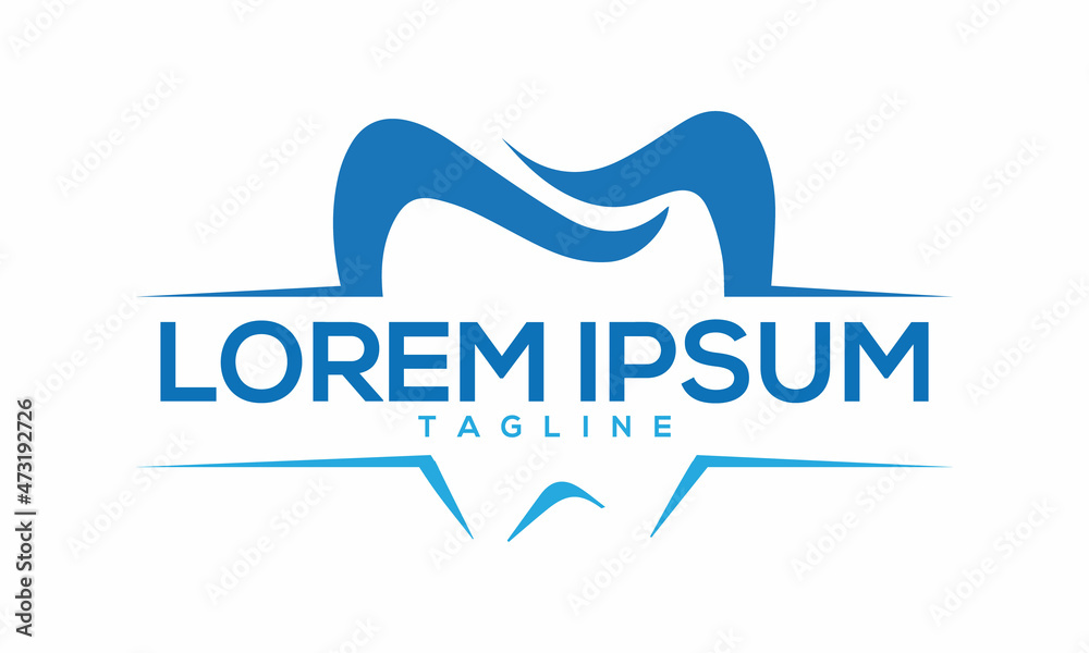 Unique dental logo Modern and minimalist vector and abstract logo