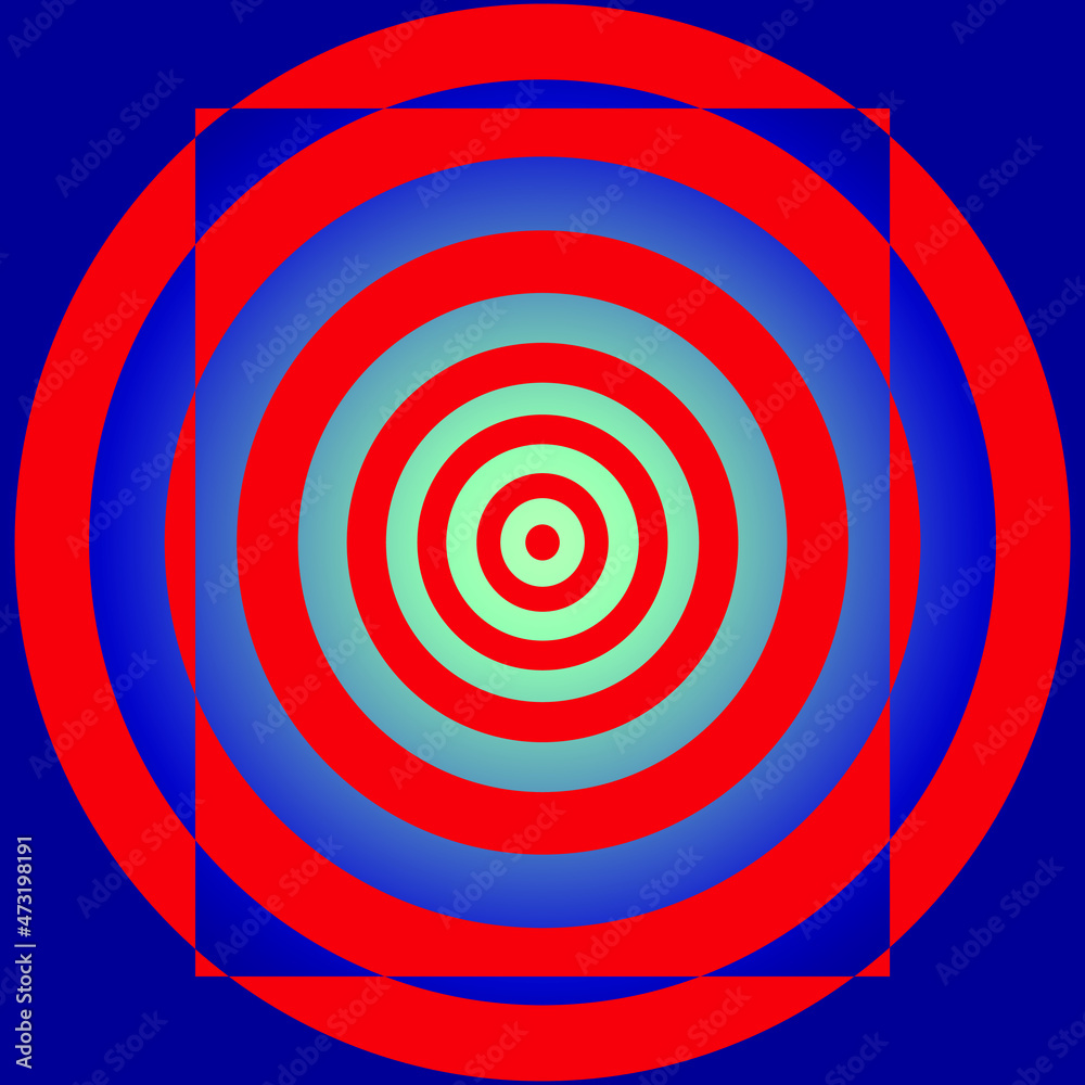 mesmerizing pattern, which depicts a target
