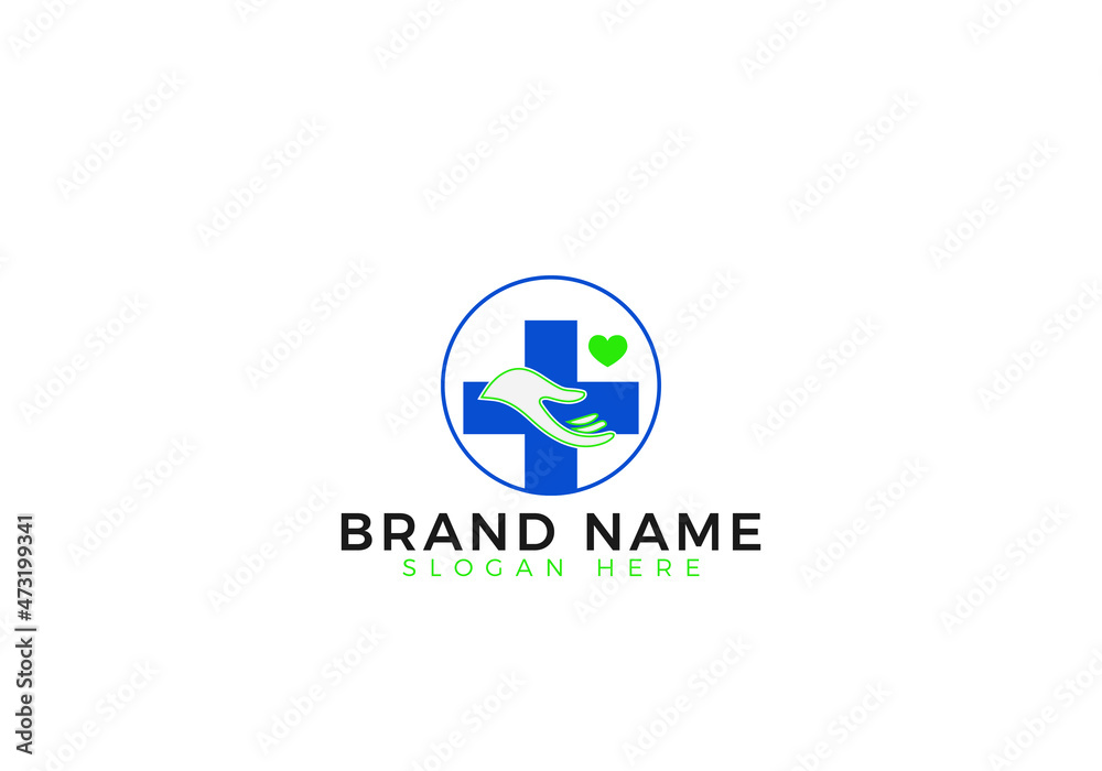 Medical and Health Care Logo Draft Illustrative Template Medical and Health Care Logo Draft Illustrative Template