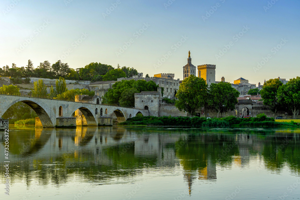Bridge Saint-Benezet in Avignon - obrazy, fototapety, plakaty 