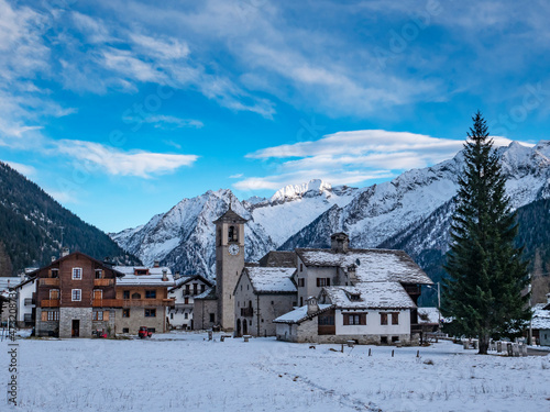 View of the village of Macugnaga