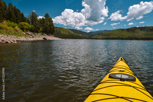 Kayaking at Vallecito Reservoir in Durango Colorado  © Alisha
