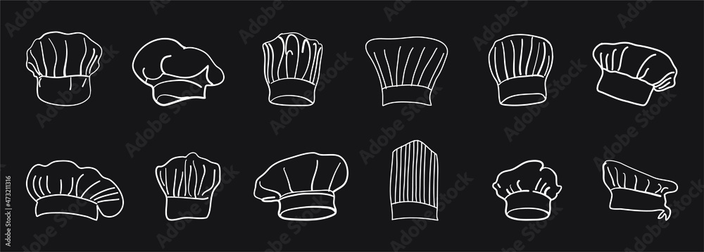 Illustration vector design of Master Chef logo. Menu design for cafe and restaurant. Vector EPS 10.