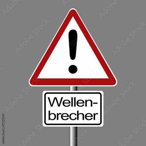 Achtung Corona Wellenbrecher 