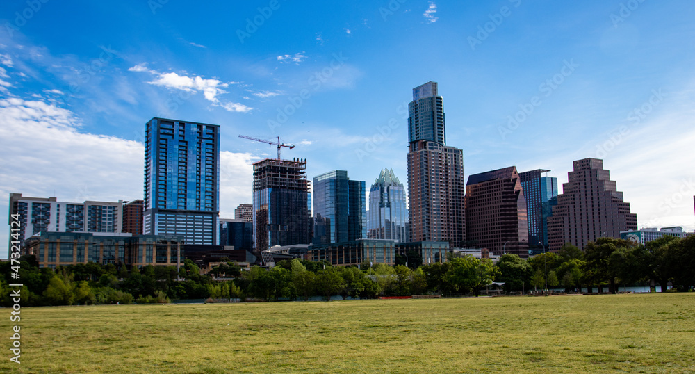 Fototapeta premium Beautiful view of the downtown Austin skyline