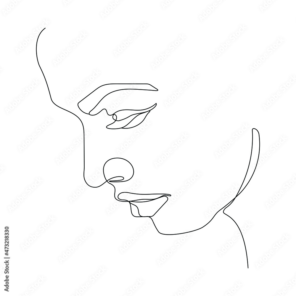 a one line art illustration of a woman's face. a continuous hand drawn drawing in vector. an illustration for an art print, tattoo, beauty product or shop, etc. a one line art illustration of a woman's face. a continuous hand drawn drawing in vector. an illustration for an art print, tattoo, beauty product or shop, etc.