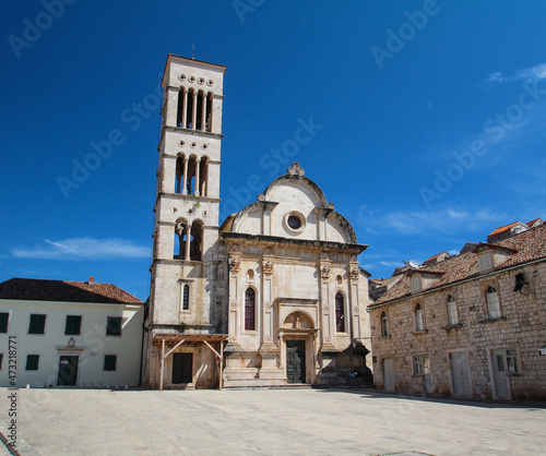 Fotografie Cathedral St. Stephen of the diocese of Hvar island