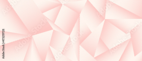 Cool Trendy Halftone Polygonal Pattern. Abstract Bright Geometric Background. photo