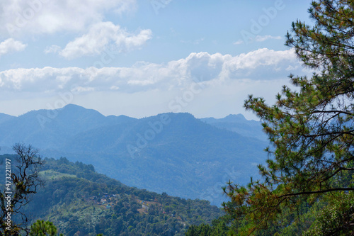 clouds over the mountains