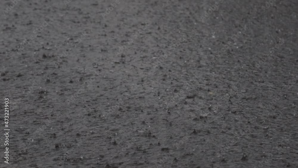raindrops on the surface of the river water, moving fast and randomly raindrops on the surface of the river water, moving fast and randomly