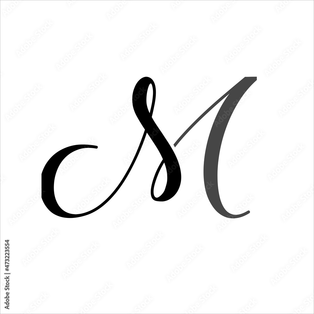 Obraz premium Stylish and modern template initial design logo