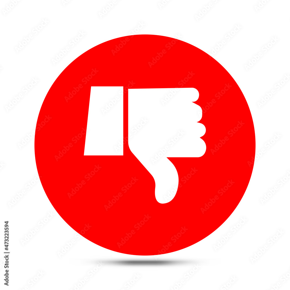 Dislike vector flat icon