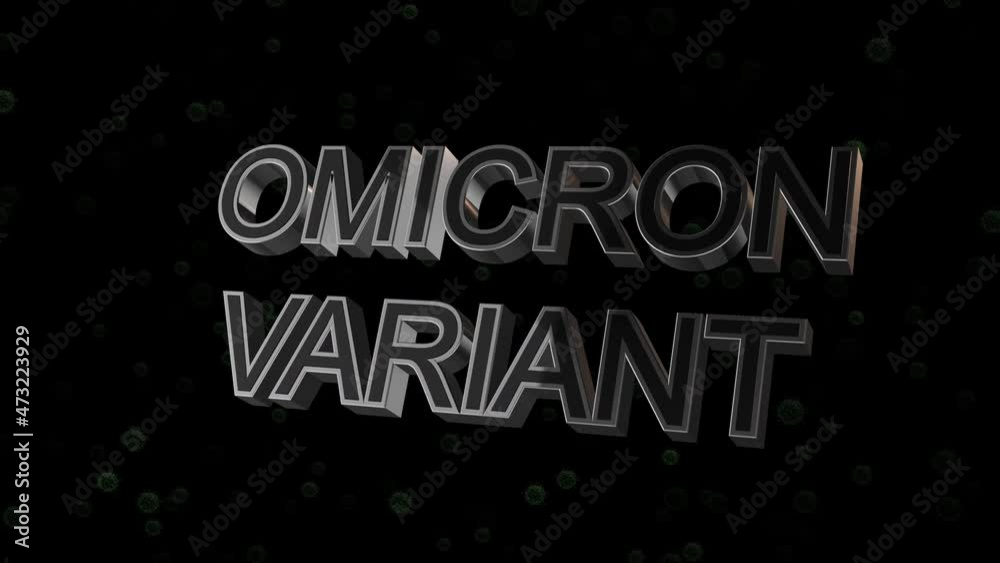3d Graphic Omicron Variant Corona Virus Covid 19