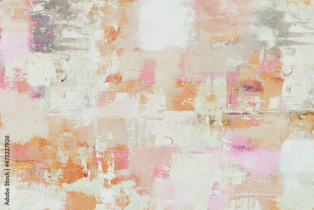 Modern abstract background texture with splashes of pink and orange